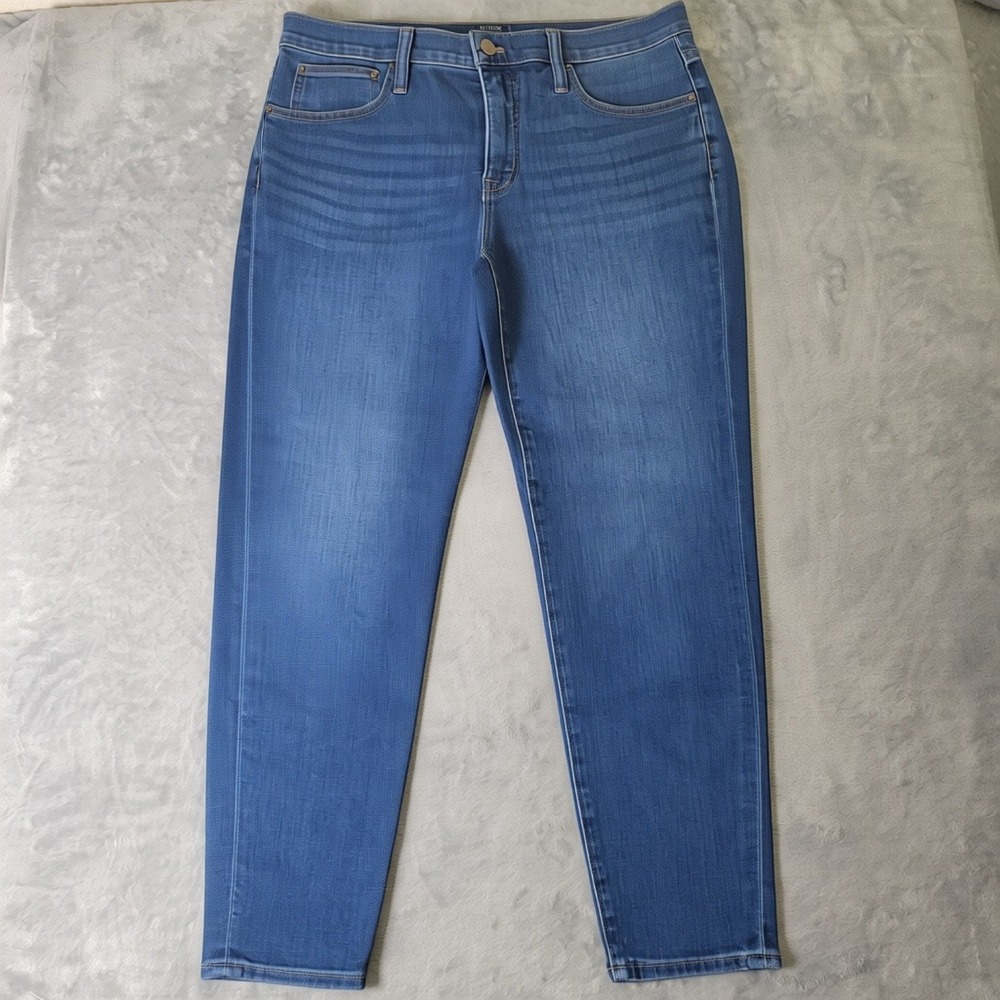 J.Crew 8 Mid-Rise Skinny Jeans Size 30 Medium Wash Stretch Denim Ankle Legging